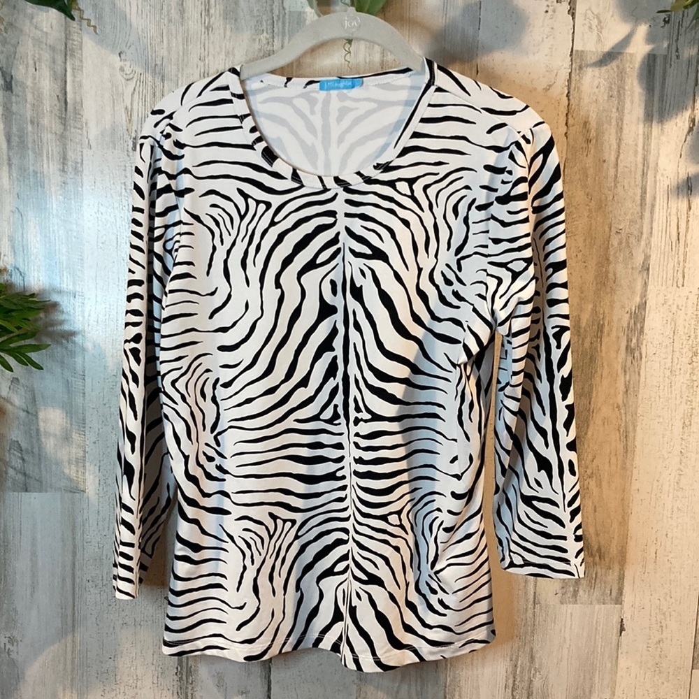J. MsLauglin Zebra Print Catalina Cloth Pullover
